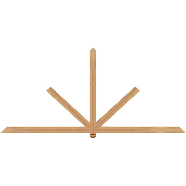 Ekena Millwork Kennewick Timber Gable Bracket, Western Red Cedar, 108"W x 49"H x 3 1/2"D x 3 1/2"F, 11/12 Pitch GBW108X49X0404KEN00SWR - main